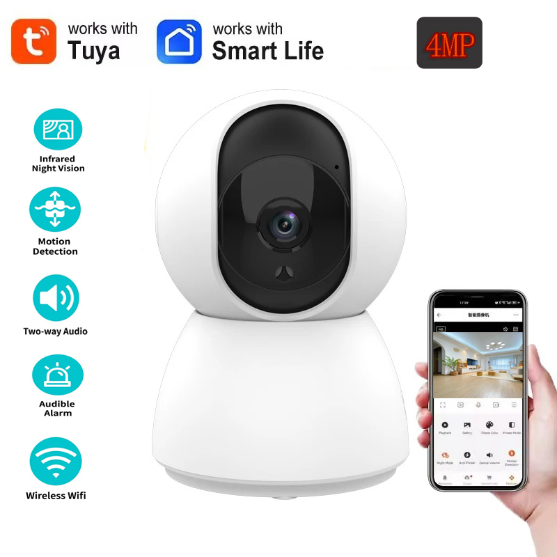 Smart Home Video - กล้องวงจรปิดไร้สาย Taya 4MP WiFi HD เหมาะสำหรับบ้านอัจฉริยะ