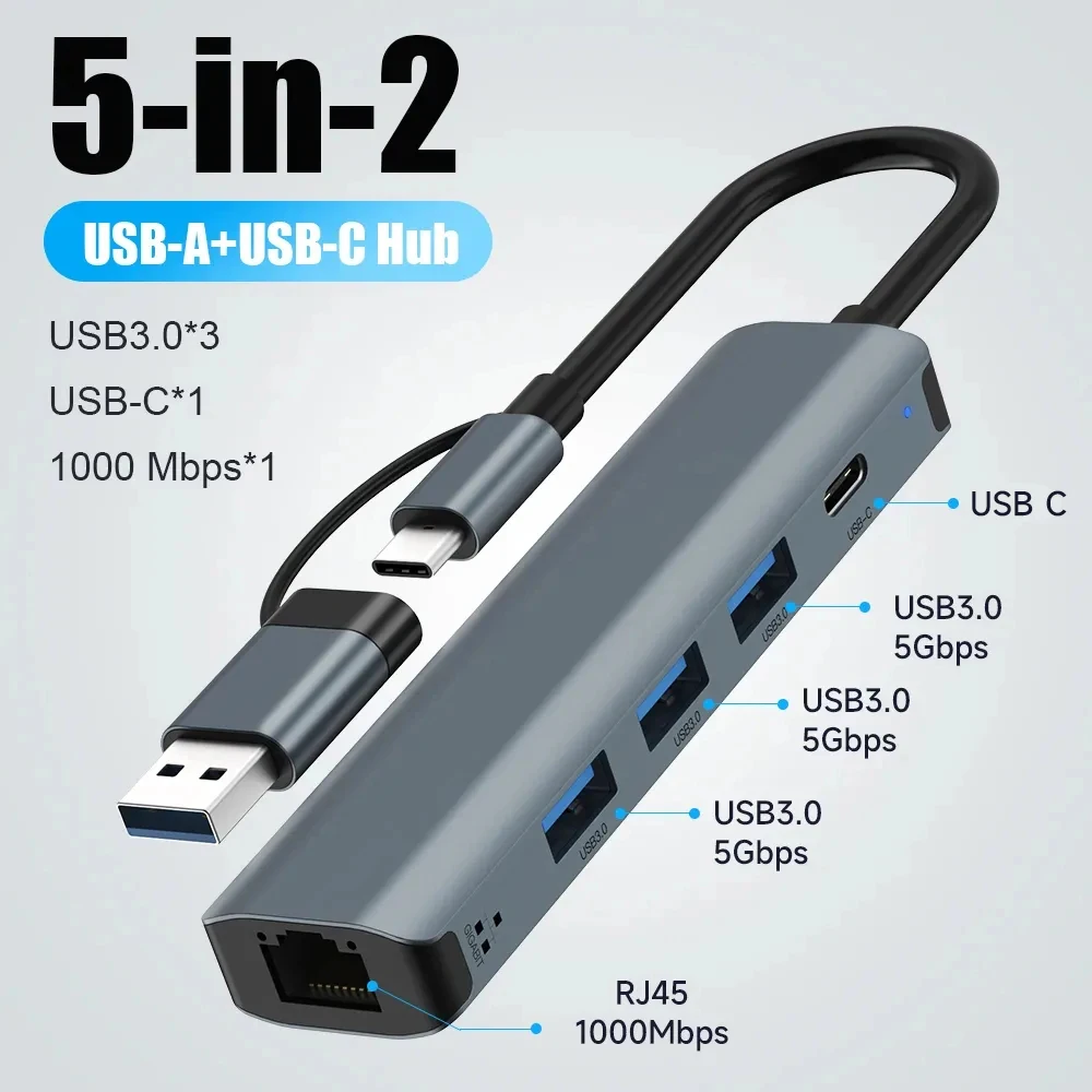 ฮับ USB-C 5-in-2 ด็อกขยายพอร์ต - Smart Home Hub 2 บทวิจารณ์และราคา
