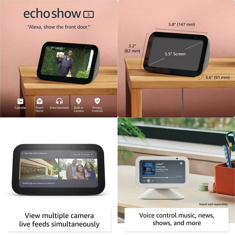 Echo Show 5 ลำโพงอัจฉริยะพร้อม - Smart Home Video บทวิจารณ์และราคา