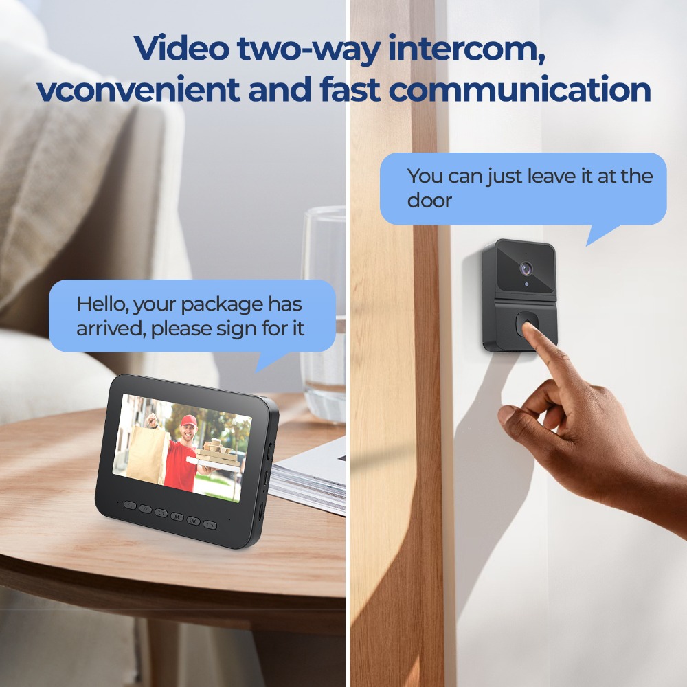 กริ่งประตูวิดีโออัจฉริยะไร้สาย - Smart Home Video บทวิจารณ์และราคา