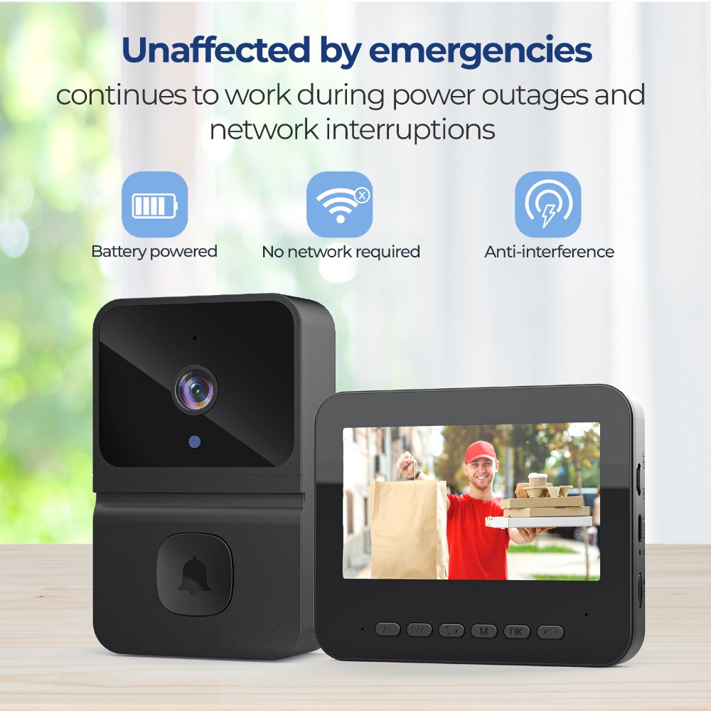 กริ่งประตูวิดีโออัจฉริยะไร้สาย - Smart Home Video บทวิจารณ์และราคา